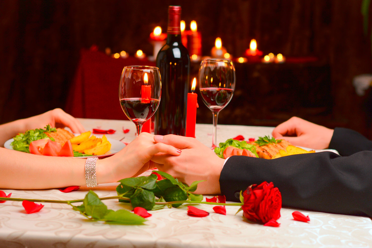 Cena romántica casera fácil